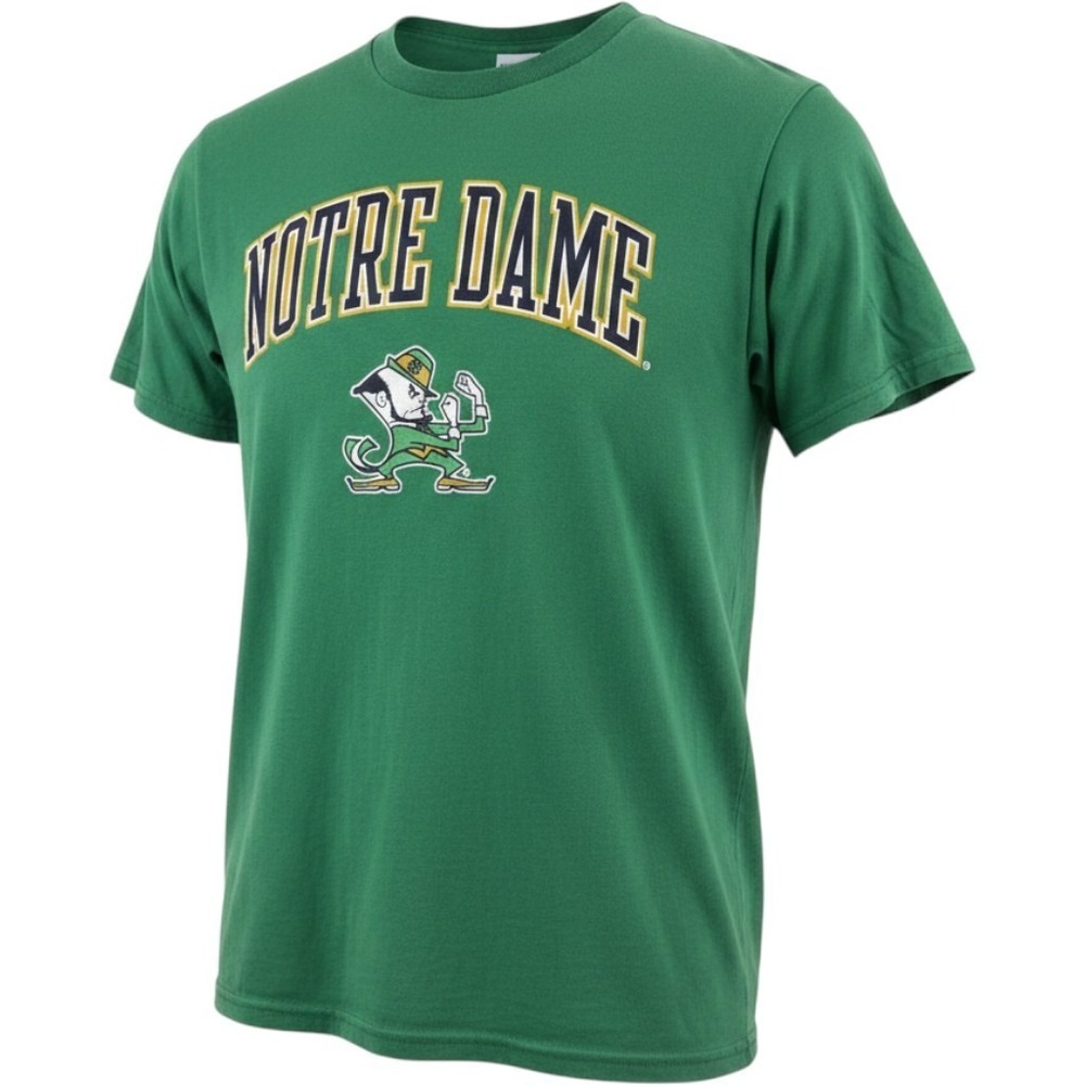 The Victory Notre Dame Fighting Irish Mens Green Graphic Tee Shirt Medium NEW